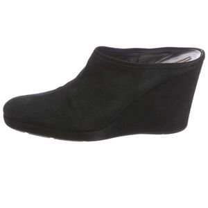 Prada Sport Suede Wedge Mules